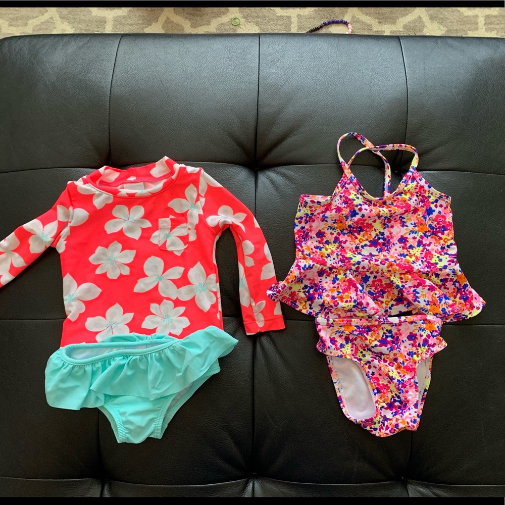 Swim suit bundle, used, girls, 18 month